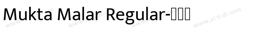 Mukta Malar Regular字体转换